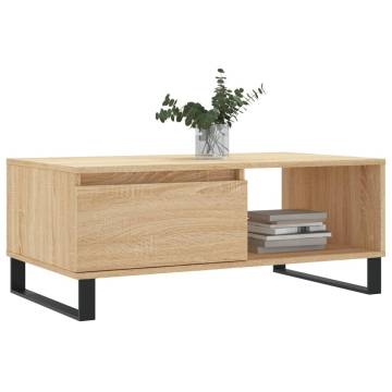 Elegant Sonoma Oak Coffee Table - 90x50 cm | HipoMarket