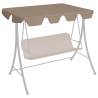 Replacement Canopy for Garden Swing Taupe 150/130x105/70 cm Colour taupe Size 150/130 x 105/70 cm Quantity in Package 1 