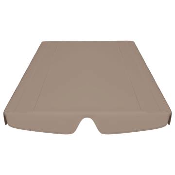 Replacement Canopy for Garden Swing - Taupe 150x130 cm