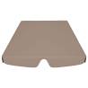 Replacement Canopy for Garden Swing - Taupe 150x130 cm