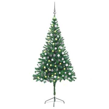 180cm Pre-lit Artificial Christmas Tree with Ball Set | Hipomarket