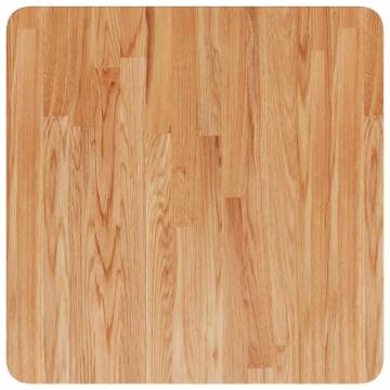 Light Brown Solid Oak Square Table Top - 50x50cm