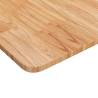 Light Brown Solid Oak Square Table Top - 50x50cm