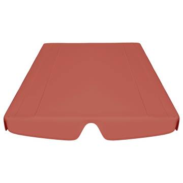 Replacement Canopy for Garden Swing - Terracotta 150/130x105/70cm