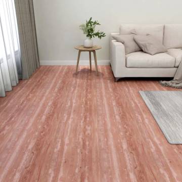 Self-Adhesive PVC Flooring Planks - 55 pcs Red | Hipomarket