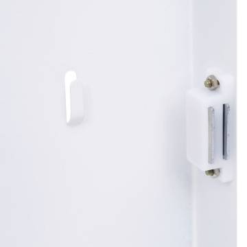 Key Box with Magnetic Board - White 35x35x5.5 cm | HipoMarket