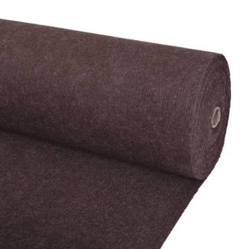 Exhibition Carpet Rib 1.2x15m Brown - Durable & Reusable