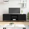 TV Cabinet Black 150x30x50 cm Engineered Wood Colour black Quantity in Package 1 