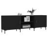 Trendy Black TV Cabinet 150x30x50 cm - Sturdy & Stylish Storage