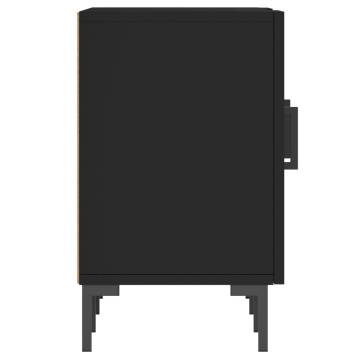 Trendy Black TV Cabinet 150x30x50 cm - Sturdy & Stylish Storage