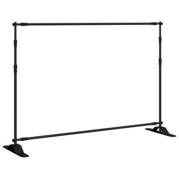 Backdrop Stands 2 pcs Black - 305x243 cm Steel