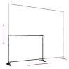 Backdrop Stands 2 pcs Black - 305x243 cm Steel