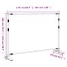 Backdrop Stands 2 pcs Black - 305x243 cm Steel