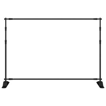 Backdrop Stand Black 305x243 cm Steel - Durable & Adjustable