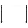 Backdrop Stand Black 305x243 cm Steel - Durable & Adjustable