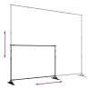 Backdrop Stand Black 305x243 cm Steel - Durable & Adjustable