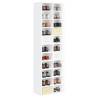 Shoe Cabinet White 54x34x183 cm - Stylish Storage Solution