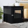 Dog Crate Furniture Black 64.5x80x71 cm Engineered Wood Colour black Size 64.5 x 80 x 71 cm 