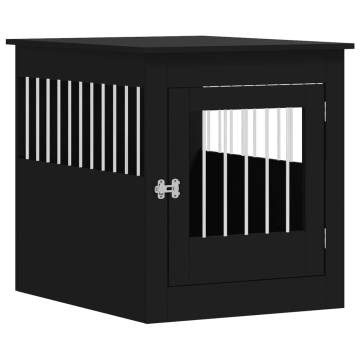 Stylish Black Dog Crate Furniture | Multi-functional Design