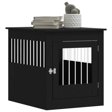 Stylish Black Dog Crate Furniture | Multi-functional Design