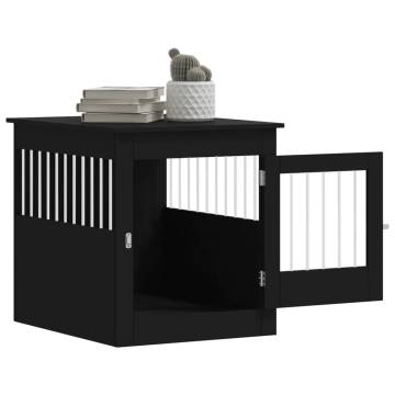 Stylish Black Dog Crate Furniture | Multi-functional Design