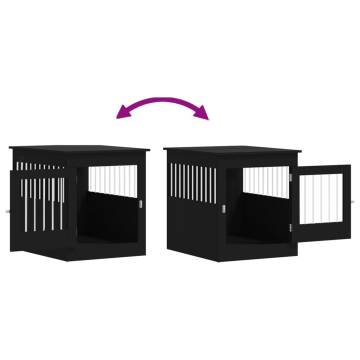 Stylish Black Dog Crate Furniture | Multi-functional Design