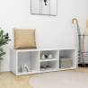 Shoe Storage Bench White 105x35x35 cm Engineered Wood Colour white Quantity in Package 1 Number of Number of shelves 