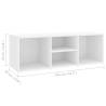 Elegant White Shoe Storage Bench - 105x35x35 cm | HipoMarket