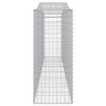 Arched Gabion Baskets - 25 pcs Galvanised Iron for Garden Décor