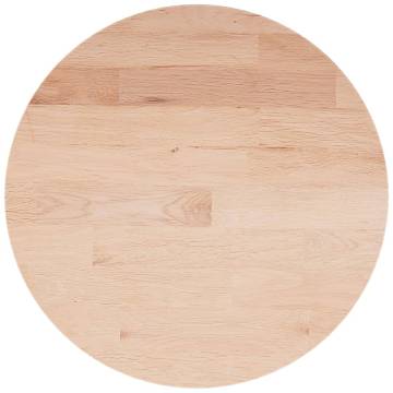 Round Solid Oak Table Top - 30x1.5 cm | HipoMarket