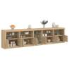 Sideboard with LED Lights Sonoma Oak 283x37x67 cm Colour sonoma oak Quantity in Package 1 