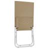 Folding Beach Chairs 2 pcs - Taupe Fabric | Hipomarket