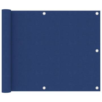 Balcony Screen Blue 75x500 cm - Waterproof & UV Protective