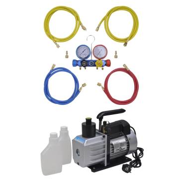 Vacuum Pump 50 L/min with Manifold Gauge Set - Professional Tool Kit