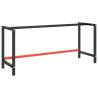 Work Bench Frame Matte Black and Matte Red 180x57x79 cm Metal Size 180 x 57 x 79 cm Quantity in Package 1 Model with 1 bar Number of 