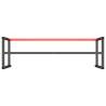 Heavy Duty Work Bench Frame - Matte Black & Red 180x57x79 cm