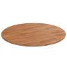 Round Table Top Light Brown Ø80x1.5 cm Treated Solid Wood Oak Colour light brown Size Ø 80 x 1.5 cm Quantity in Package 1 