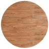 Round Solid Oak Table Top Ø80 cm | Rustic Light Brown