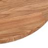 Round Solid Oak Table Top Ø80 cm | Rustic Light Brown