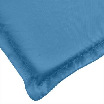 Highback Chair Cushions - 4 pcs Melange Blue | Hipomarket