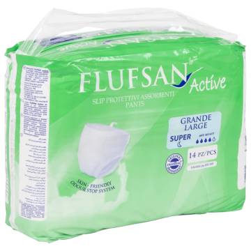 Flufsan Incontinence Pants for Adults - Size L, 14 pcs