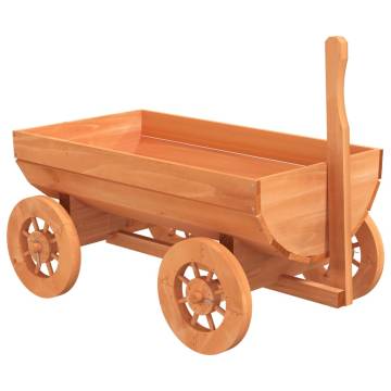 Decorative Wagon - Solid Wood Fir Garden Planter | Hipomarket