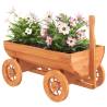 Decorative Wagon - Solid Wood Fir Garden Planter | Hipomarket