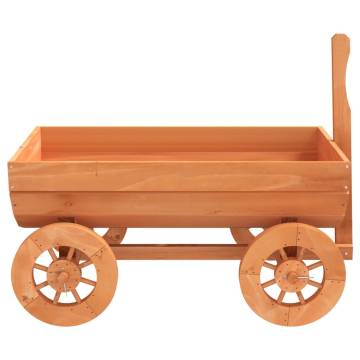 Decorative Wagon - Solid Wood Fir Garden Planter | Hipomarket