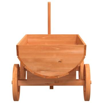 Decorative Wagon - Solid Wood Fir Garden Planter | Hipomarket