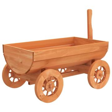 Decorative Wagon - Solid Wood Fir Garden Planter | Hipomarket