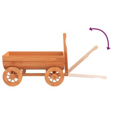 Decorative Wagon - Solid Wood Fir Garden Planter | Hipomarket