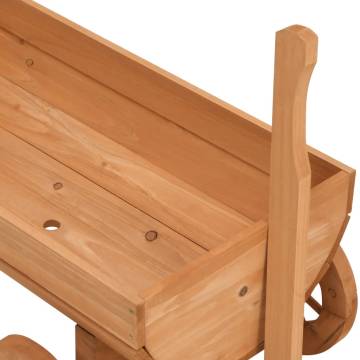 Decorative Wagon - Solid Wood Fir Garden Planter | Hipomarket