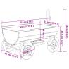 Decorative Wagon - Solid Wood Fir Garden Planter | Hipomarket