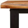 3 Piece Live Edge Acacia Wood Dining Set - Elegant Design